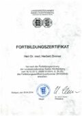 fortbildungszertifikat